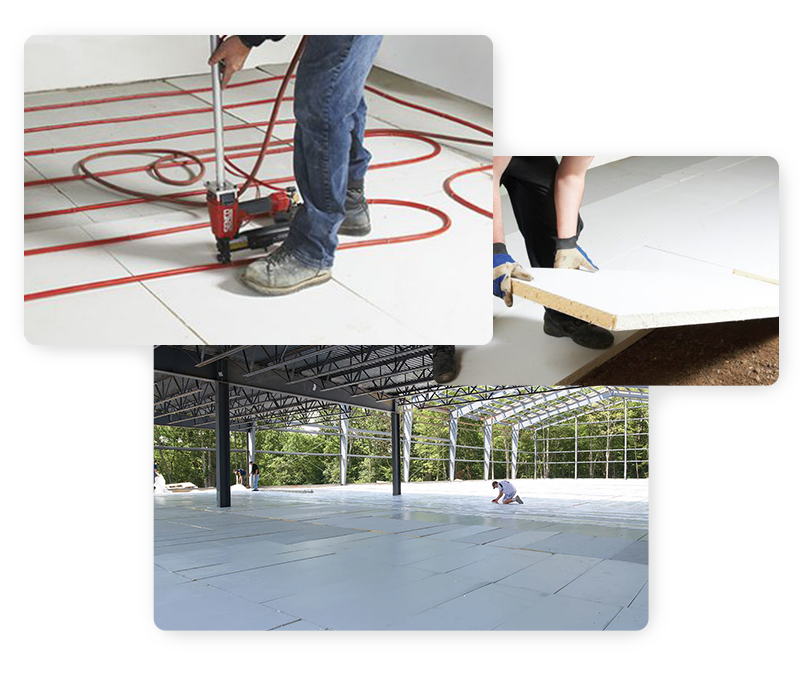 Under Concrete Insulated Floor Panels Available for each flooring store setup